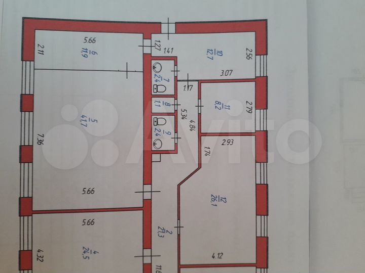 Свободного назначения, 53.6 м²
