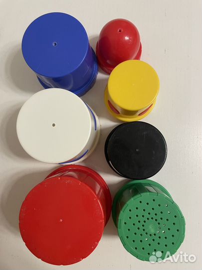 Стаканчики пирамидка Икеа разноцветные