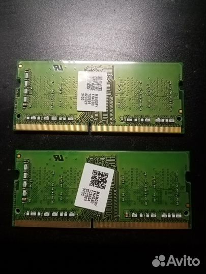 Sodimm ddr4 4gb*2шт (8Gb)