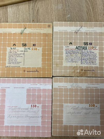 Катушки бобины с лентой для катушечного магнитофон