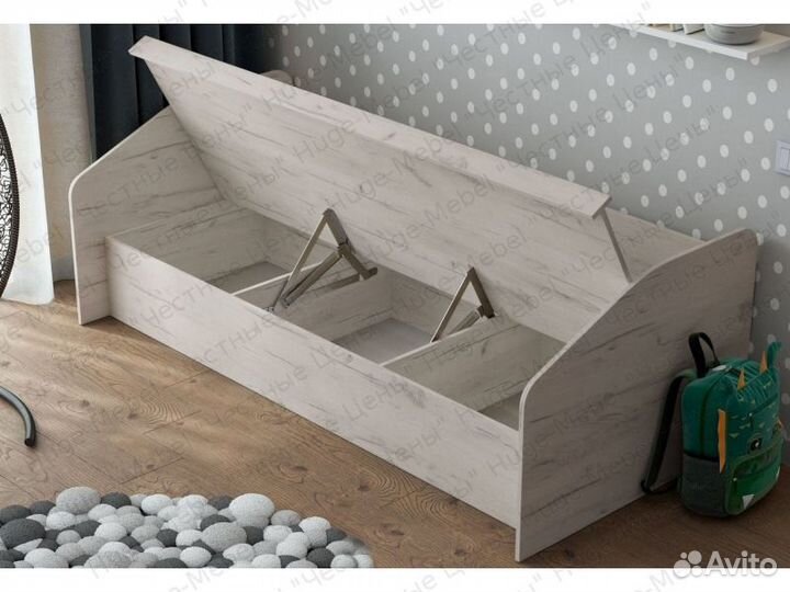 Детская кровать с подъемным механизмом 