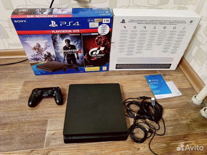Sony playstation 4 slim 1 tb ps4 с играми