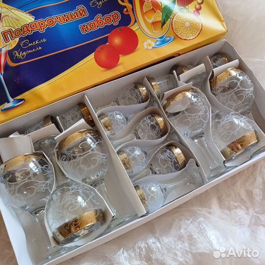 Бокалы для вина, рюмки. Подарочный набор