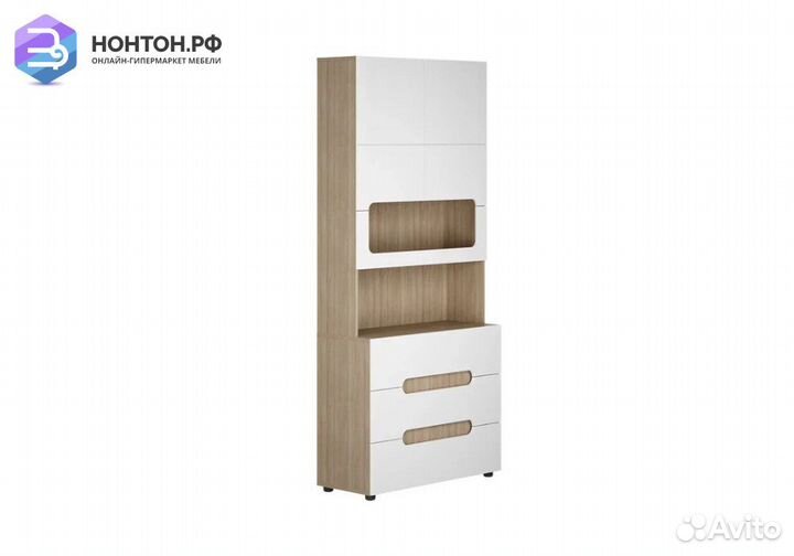 Стеллаж с ящиками Палермо-3 Юниор ясень шимо светл