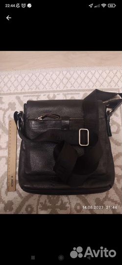 Мужская кожаная сумка бу bally