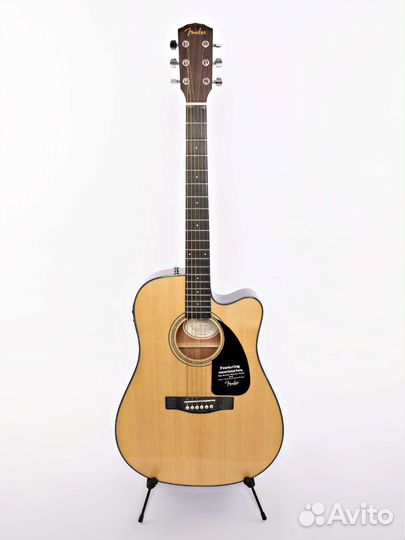 Электроакустическая гитара fender cd-60ce новая
