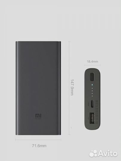 Оригинал Беспроводная зу Xiaomi Wireless 10.000mAh