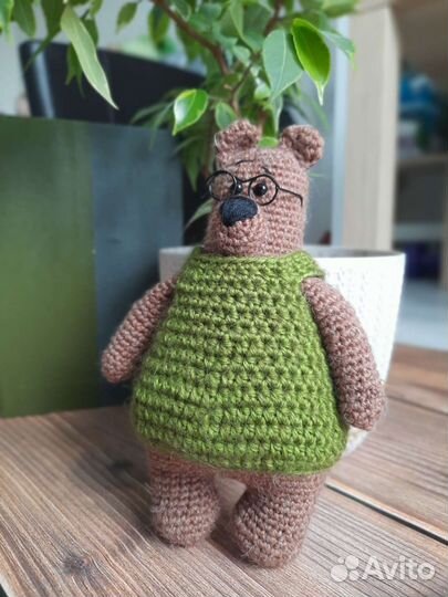 Вязаный мишка