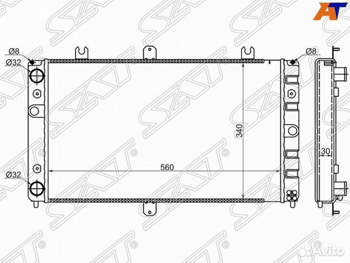 Радиатор LADA Priora 07-18