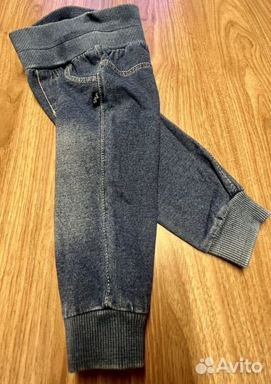 Джинсы трикотажные chicco 68 см
