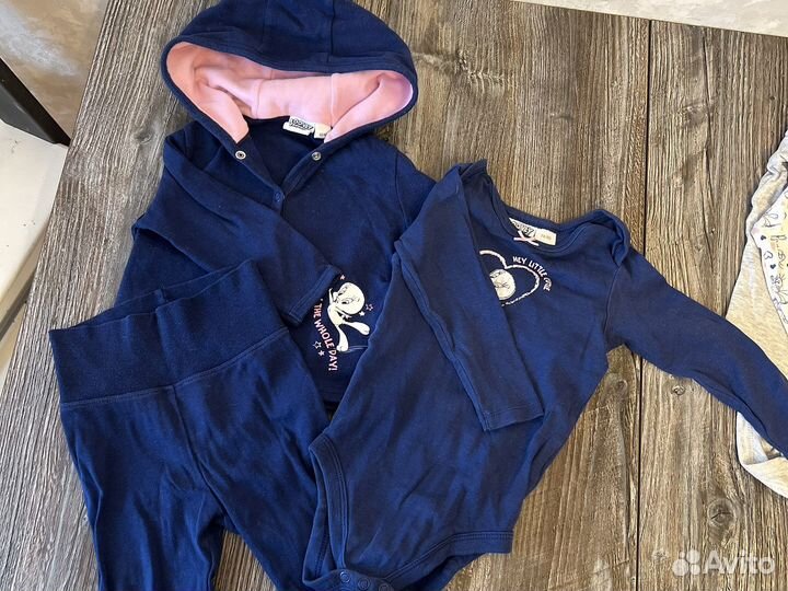 Детские вещи на девочку 6-9 мес пакетом