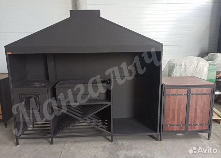 Мангал с крышей