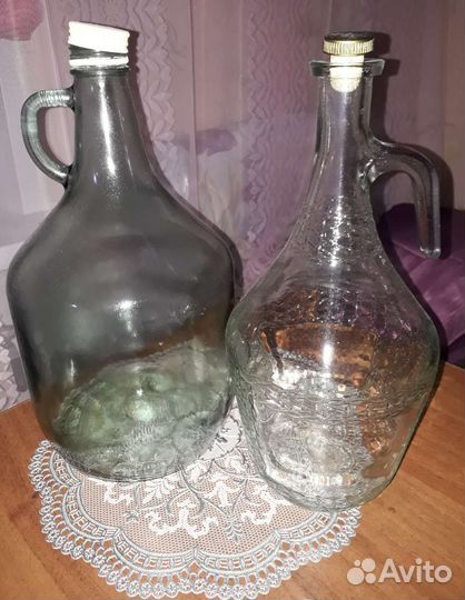 Бутыль стеклянная