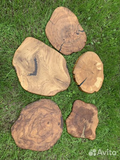 Доска кухонная дуб, ясень цельное дерево