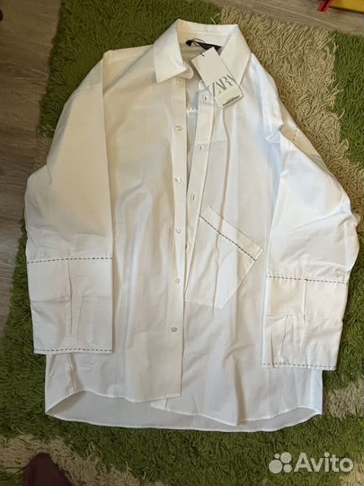 Рубашка zara oversize S в стиле deconstruct