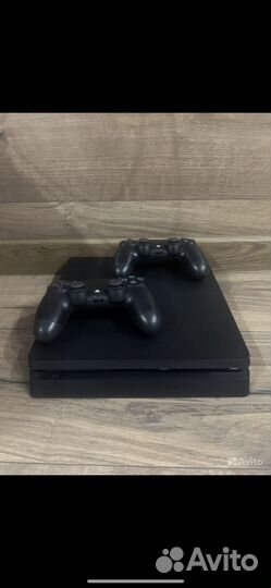 Sony playstation 4 slim 1tb+45игр+2геймпада