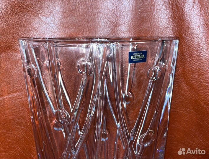 Ваза хрустальная Богемия Чехия
