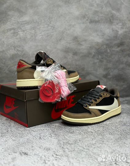 Кроссовки Nike Air Jordan 1 low x travis scott