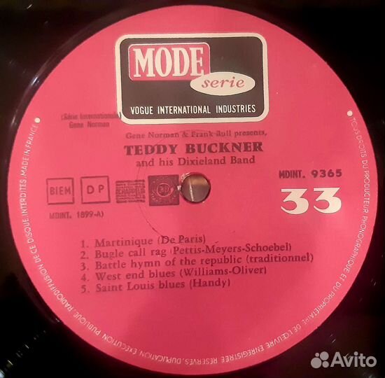 Джаз на фирменном виниле Bechet Buckner Diaz