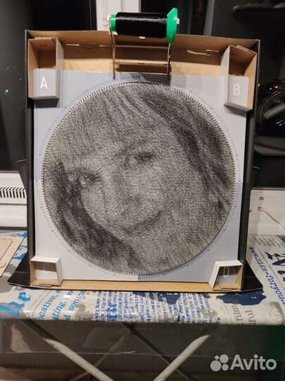 Картина нитями по фото
