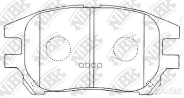 Колодки тормозные дисковые toyota harrier 2.4 2