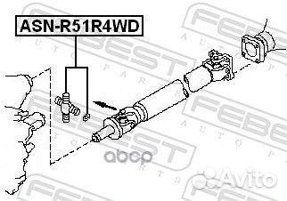 Крестовина карданного вала 27x92 ASN-R51R4WD AS