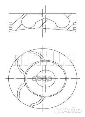 Поршень 022 01 00 Mahle/Knecht