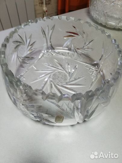 Ваза хрустальная большая СССР
