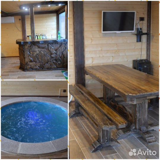 Баня на дровах с купелью