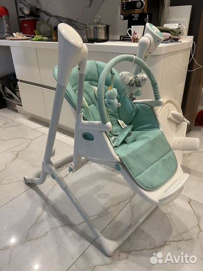 Стульчик для кормления +качели 2в1