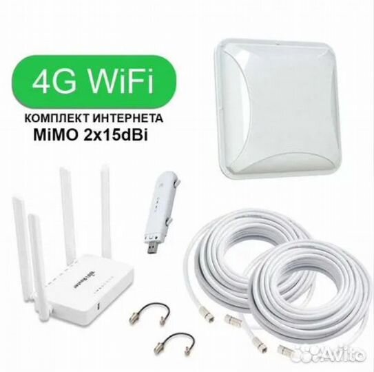 Комплект Интернета для Дома с MiMO Antex 15dBi