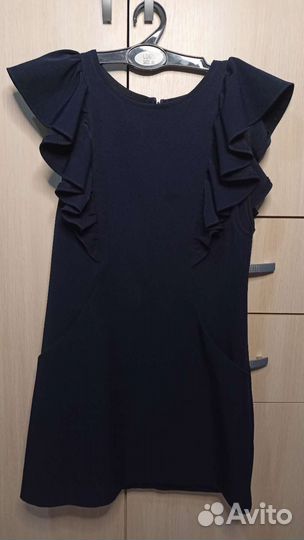 Школьный сарафан синий