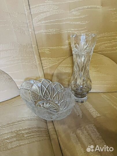 Хрустальная ваза конфетница