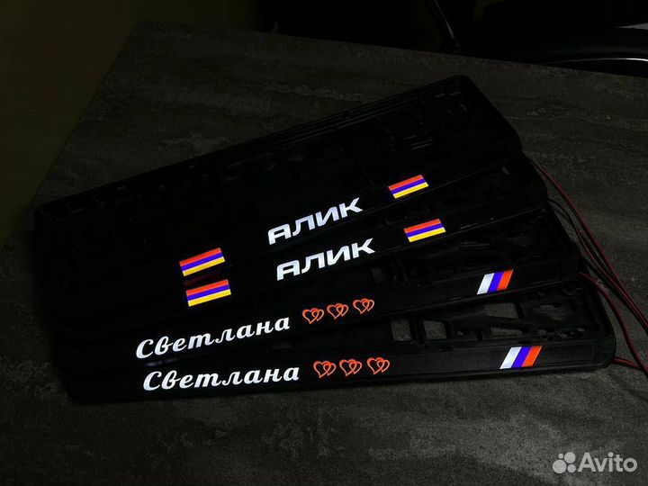 LED рамка номера с вашим дизайном