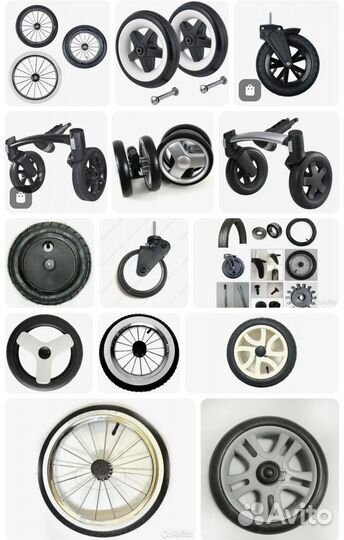 Колеса для детской коляски adamex, bebetto, tutis