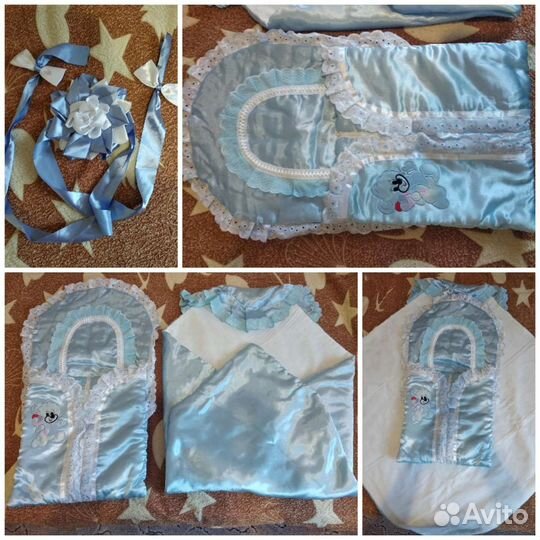 Конверт на выписку для мальчика осень зима