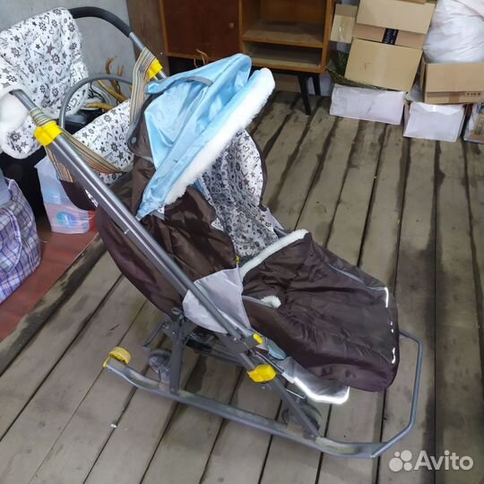 Санки коляска nika