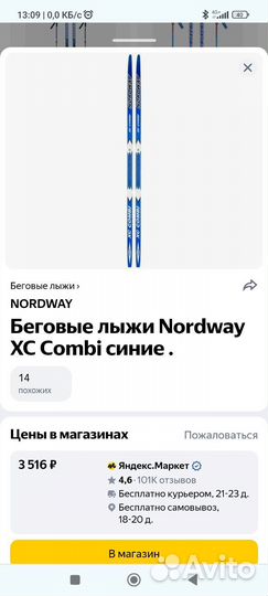 Лыжи беговые детские 170