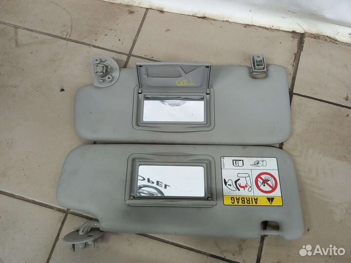 Солнцезащитные козырьки Шевроле Авео Т300