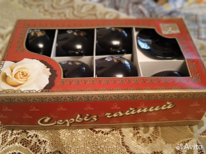 Сервиз чайный, стекло, новый