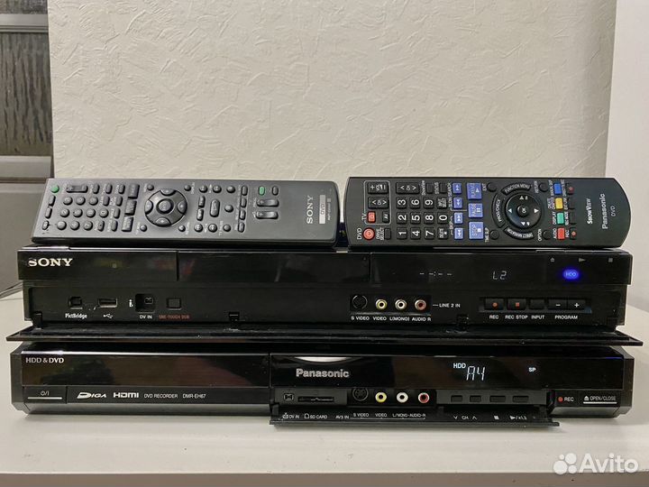 DVD рекордер Panasonic dmr-eh67 Sony RDR-AT100