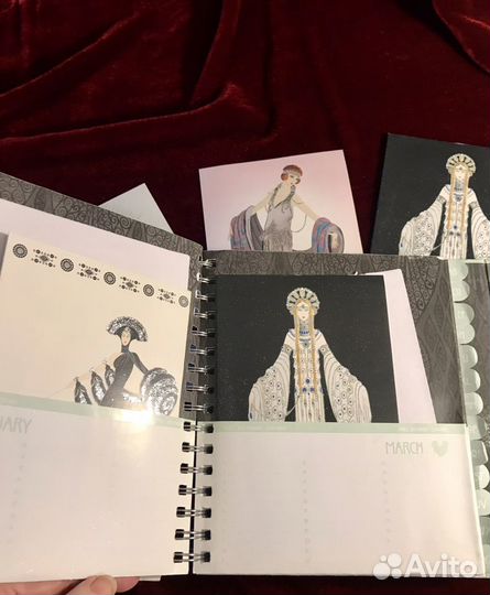 Блокнот -буклет с открытками Эртэ