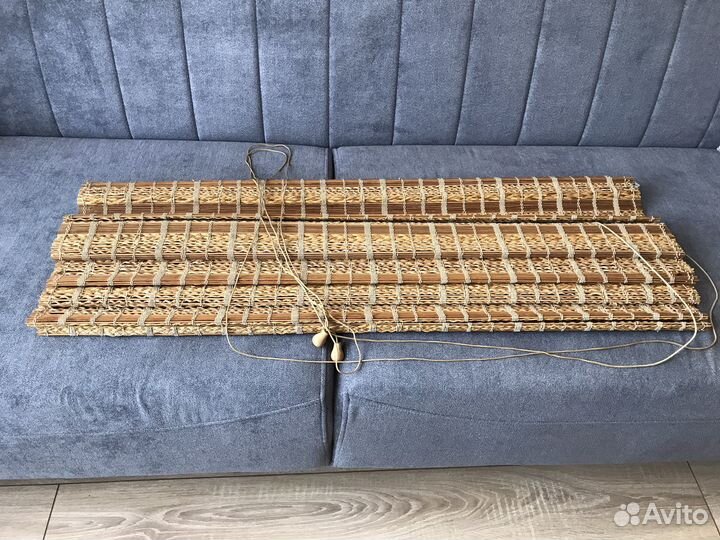 Римские шторы из бамбука