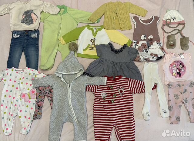 Пакет фирменных вещей на девочку 62