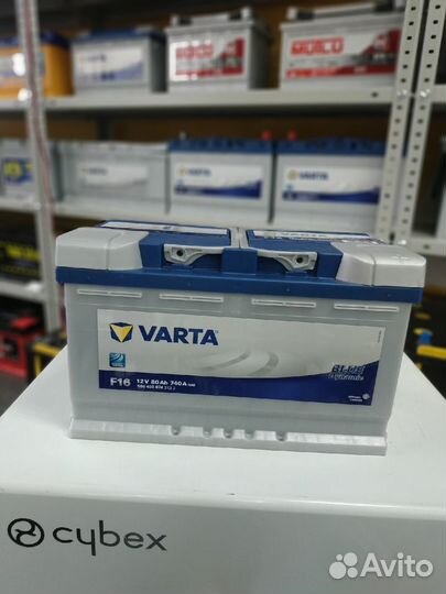 Аккумулятор 80Ah Varta 740A F16 высокий стандарт