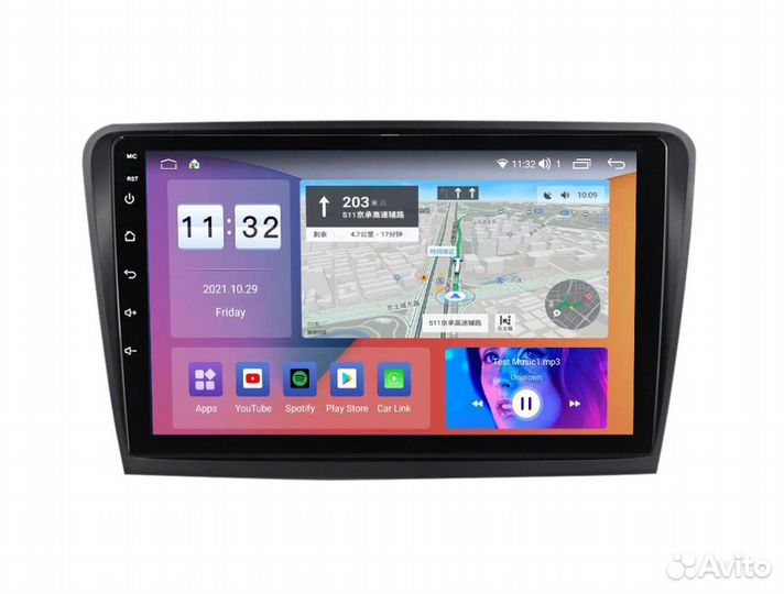 Магнитола Шкода Суперб 2 2008-2015 Андроид 12 2/32