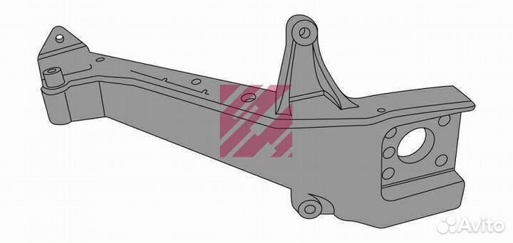Кронштейн угла бампера правый рено