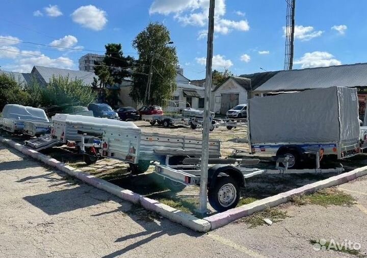 Прицеп Фермер с тентом борт оцинкованный 2х1,3 м