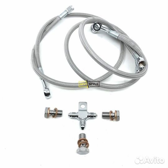 Передние армированные тормозные шланги Yamaha Rapt