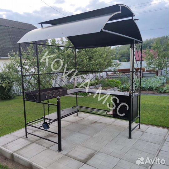 Мангал с крышей